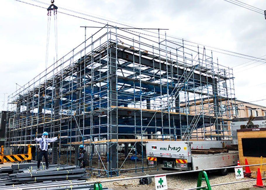 倉庫兼事務所新築工事03